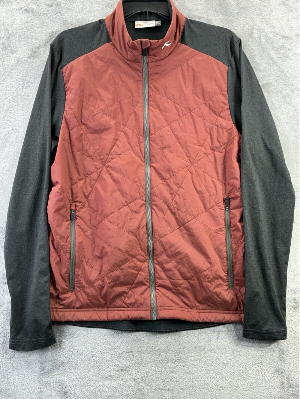 Kjus Men's Retention Insulated Jacket Pewter & Cardinal Size 50/M Gorpcore Golf